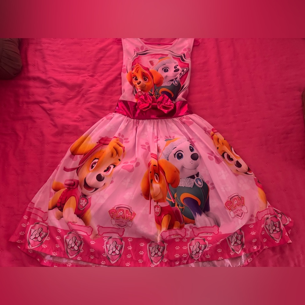 Paw Patrol Pink Kids Formal Dress